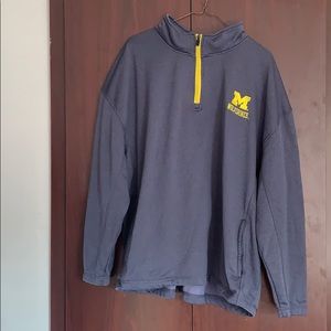 Michigan quarter zip sweatshirt